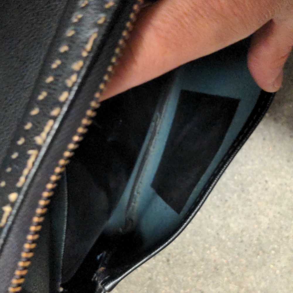Hinson vintage 1950s black camera bag Talon zipper Hinson hardware 5/$35 - Picture 13 of 14